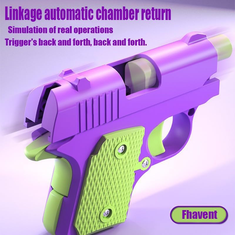 Easter Basket Stuffers,1911 3D Printed Small Pistol Toys, Stress Relief Pistol Toys for Adults, Suitable for Relieving ADHD, Anxiety,Easter Fillers Easter Gifts for Boys(2pcs-B)