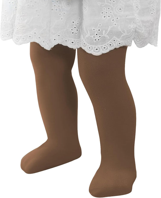 Ultra Soft Toddler Ballet Tights for Girls - Footed Dance Tights Colorful Baby Girls Leggings for Daily Party Halloween 1-6T