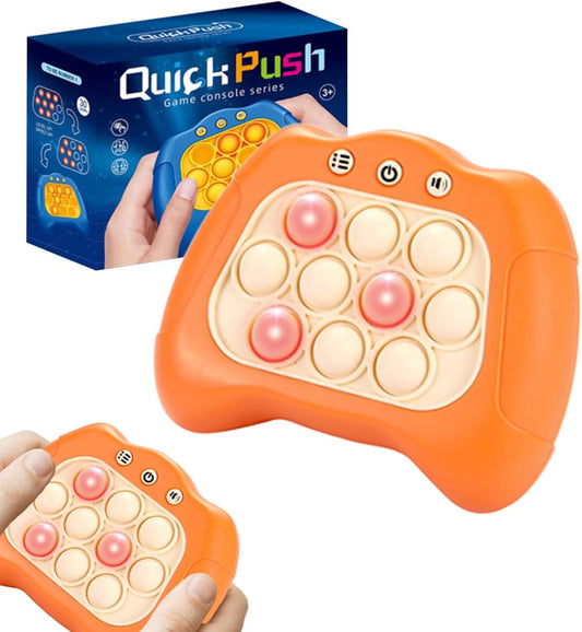 Children Quickly Push Toy Games, Adults Quickly Push Handheld Game Toys, Bubble Pressure pop-up Light Games, Birthday, Boys and Girls Autism Relief, Multiplayer PK