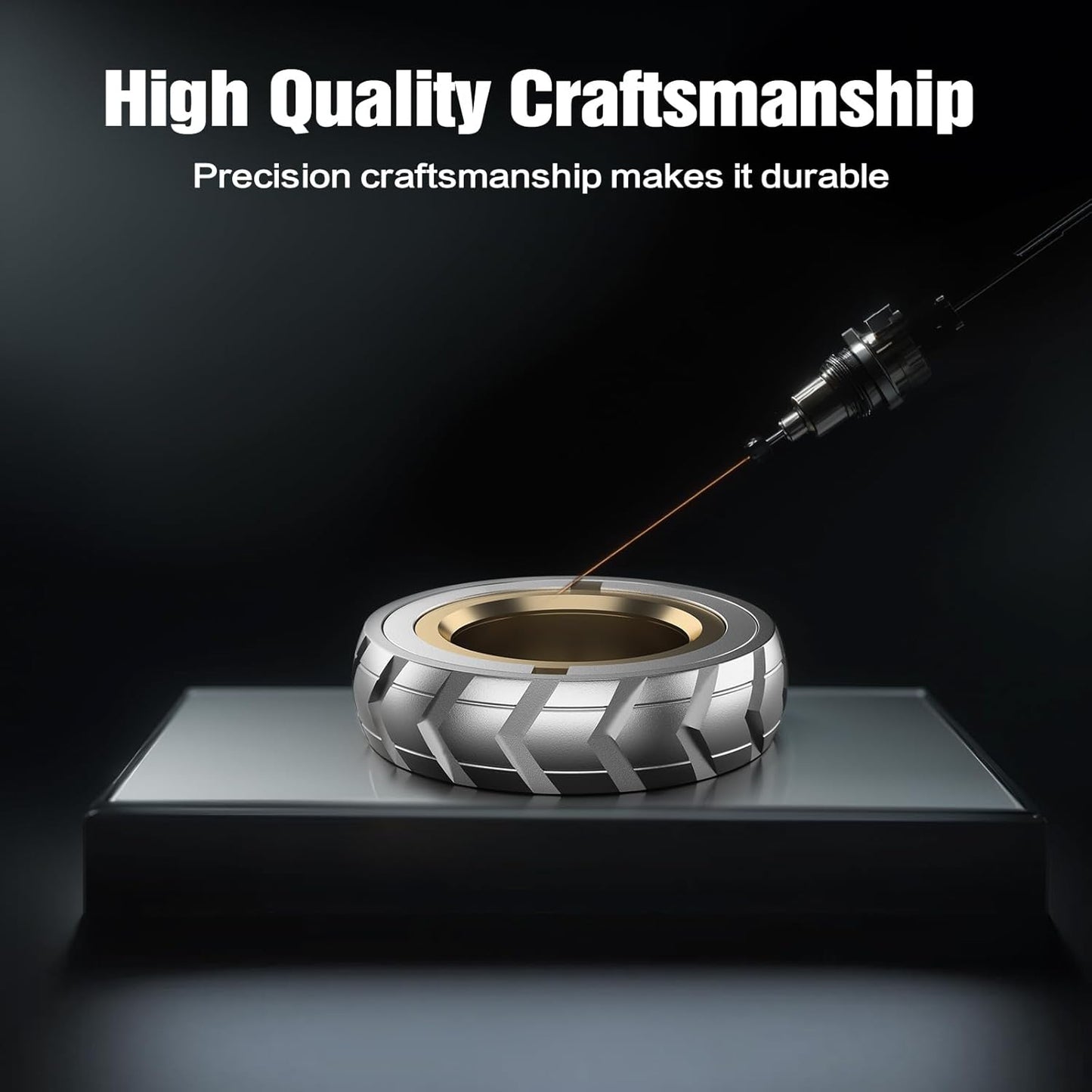 INNÔPLUS Fidget Spinners, Magnetic Rings Fidget Toy, Fidget Spinners for Adults, Metal Fidget Magnets Spinner Rings, Fidget Slider, Stress Anxiety ADHD Relief, Spinner Gifts for Adults and Kids