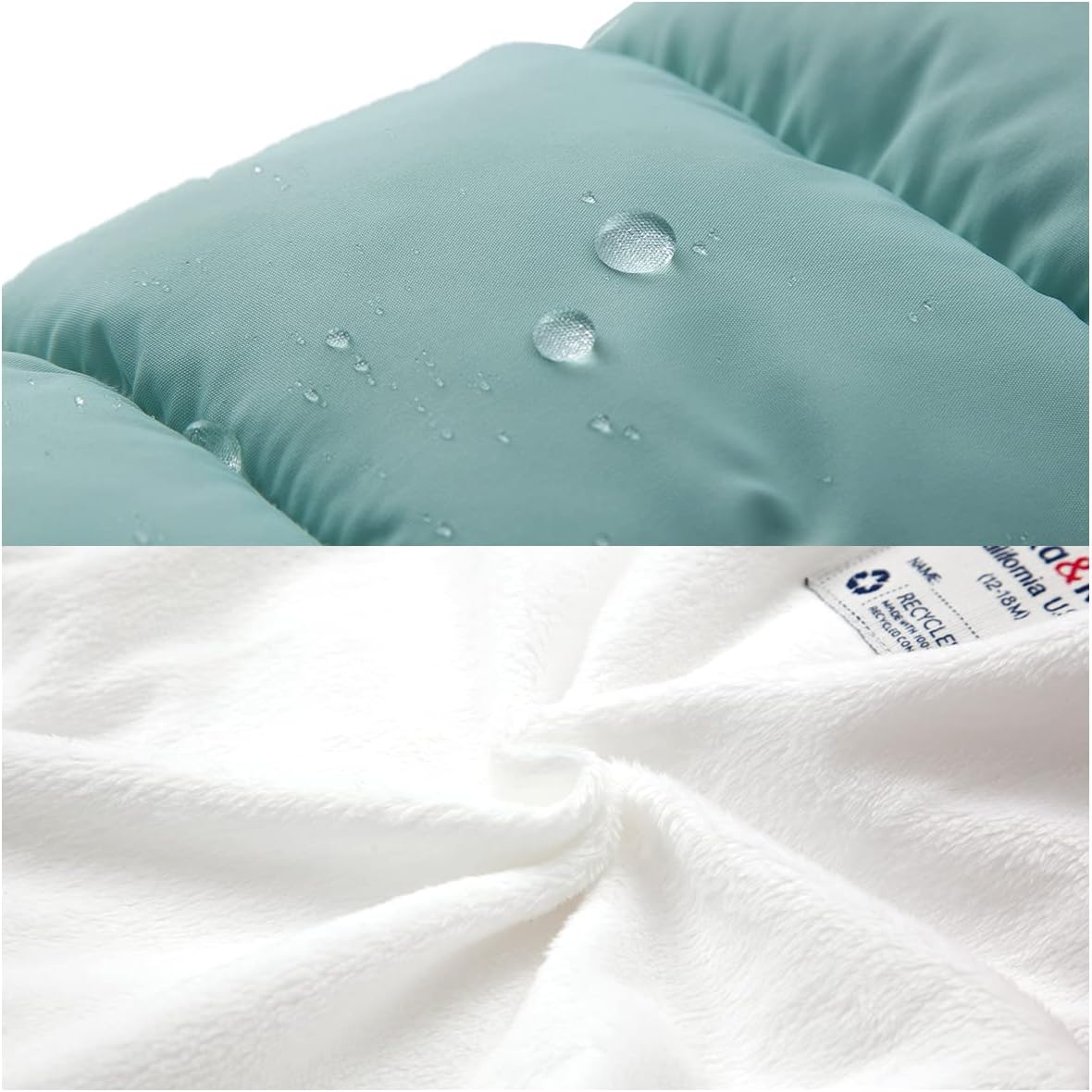 Rokka&Rolla Baby Girls' Water-Resistant Puffer Jacket Hooded Winter Coat with Soft Mini Fur Lining for Newborn Infant Toddler