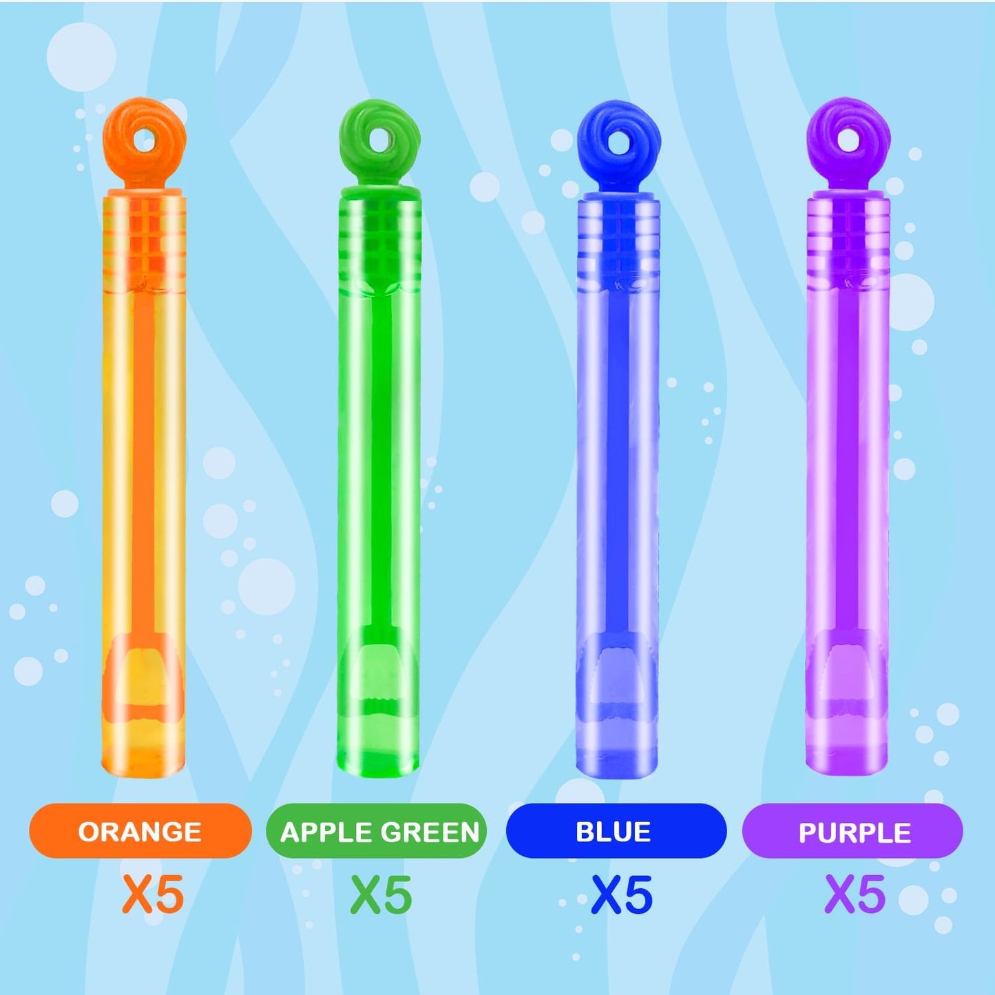 Bubbles Party Favors Supplies for Kids, 20 Pack Mini Pocket Bubble Wand Toys for Toddlers, Small Halloween Carnival Pinata Birthday Classroom Wedding Camping Favors Treats Gifts for Boys Girls