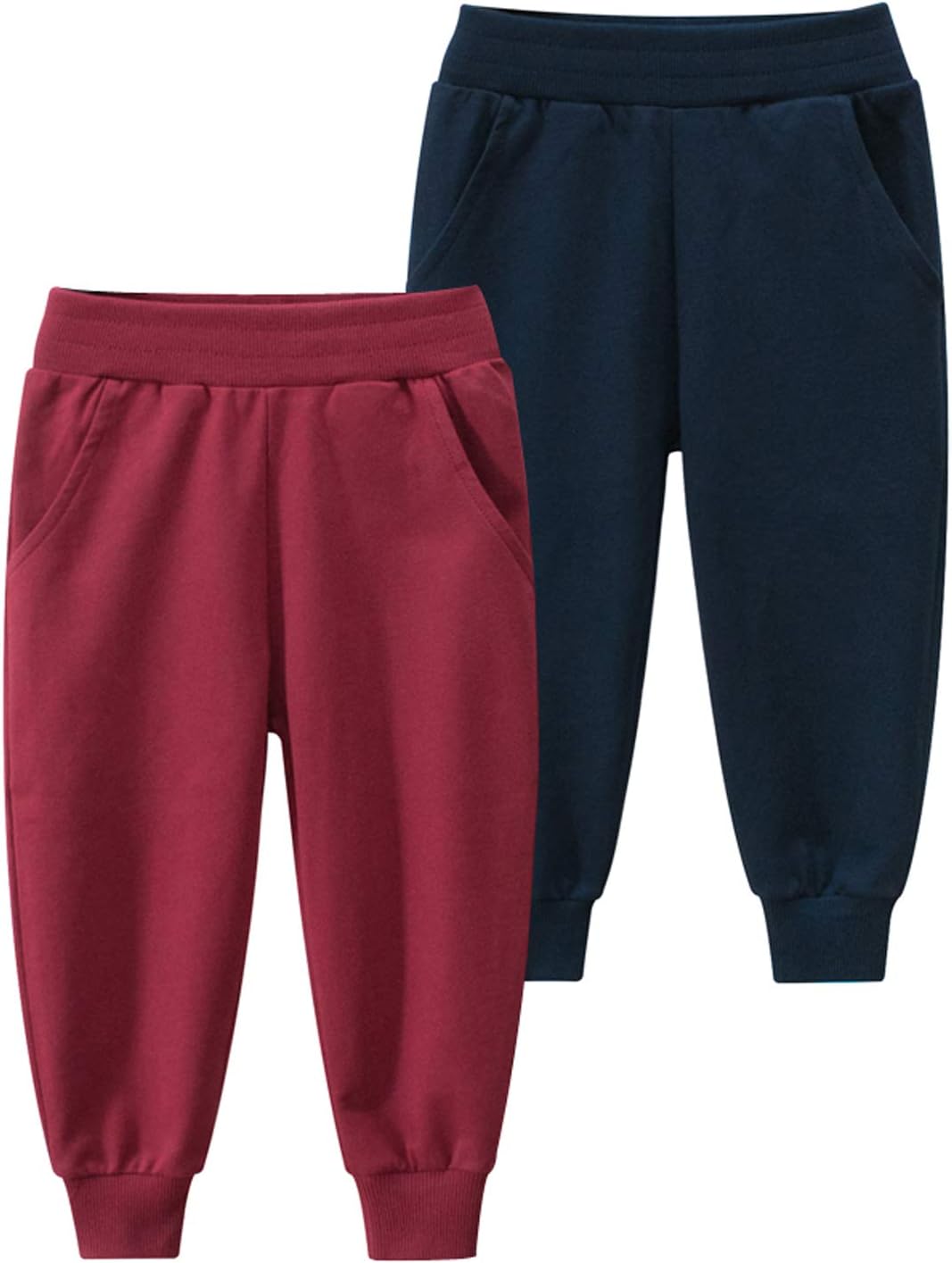 HUAER& Baby Boy's Jogger Pants Dinosaur Car Drawstring Elastic Sweatpants