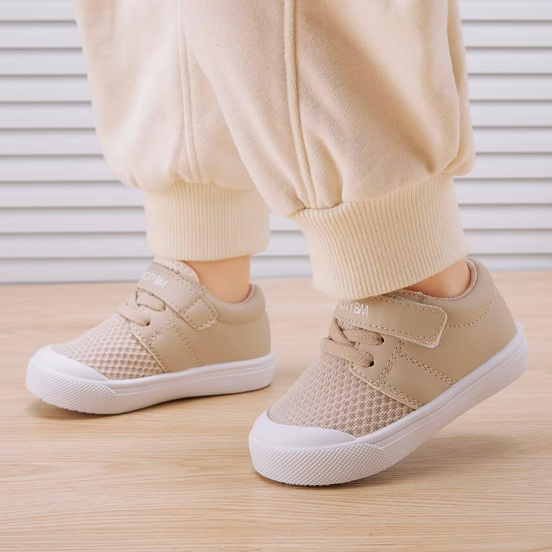 BMCiTYBM Baby Sneakers Girls Boys Lightweight Breathable Mesh First Walkers Shoes 6-24 Months