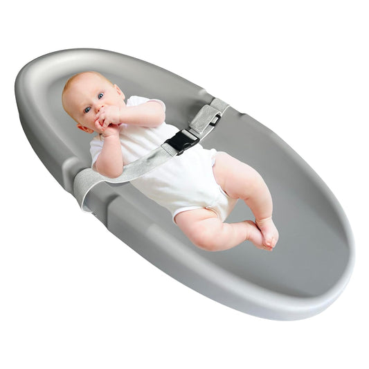 Baby Changing Pad,Waterproof Easy to Clean,PU Foam Changing Pad on Table Topper for Changing Diaper and Dresser (Grey)