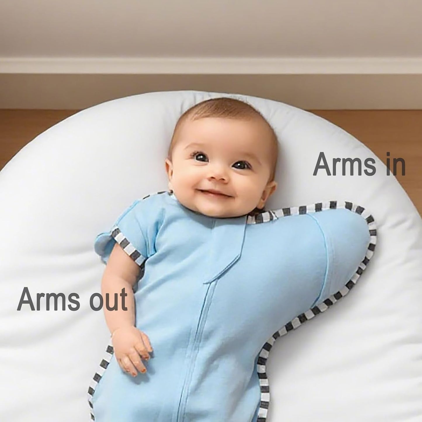 Baby Transition Swaddle 2-Pack, Newborn Sleep Sack, Arms Up Design (Arms In/Out), Infant Swaddle for Boys Girls