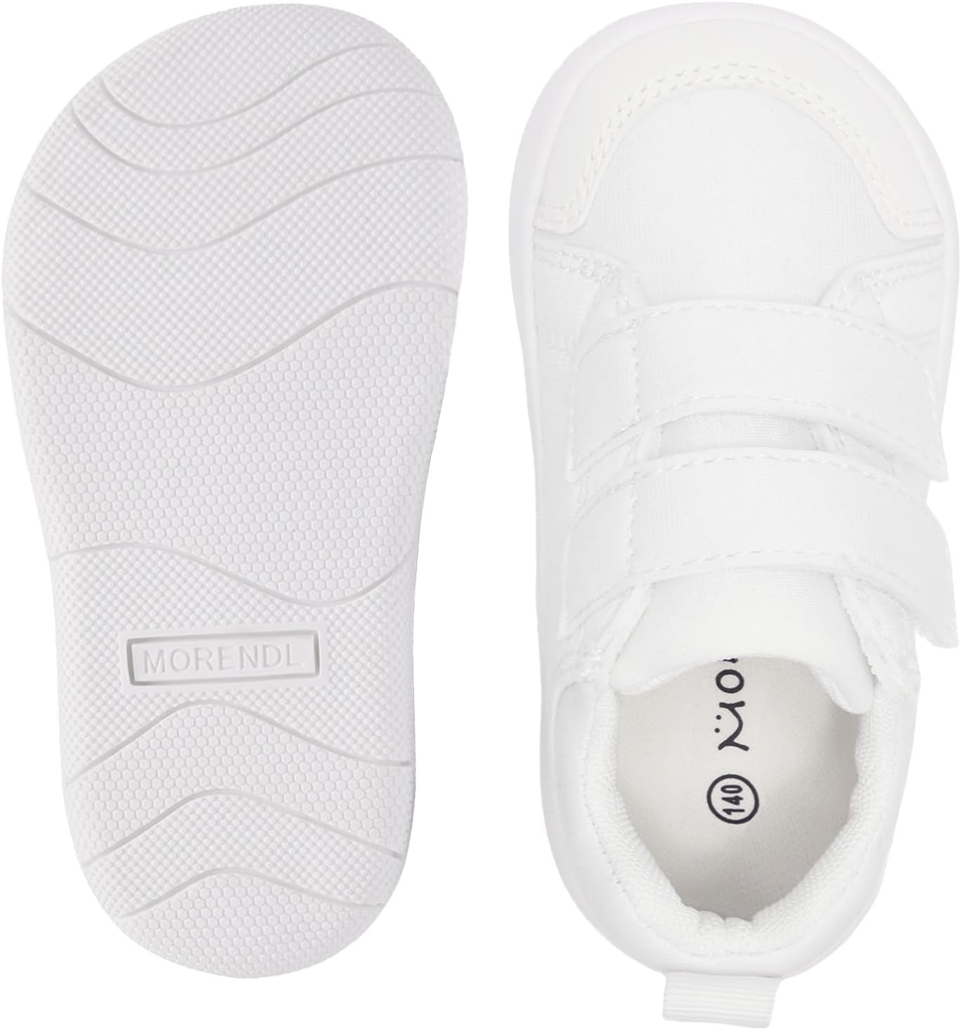 MORENDL Wide Toe Box Shoes Toddler Barefoot Shoes Baby Walking Shoe Boy Girl Non-Slip Zero Drop Minimalist Sneakers Comfort Tennis Outdoor Activities