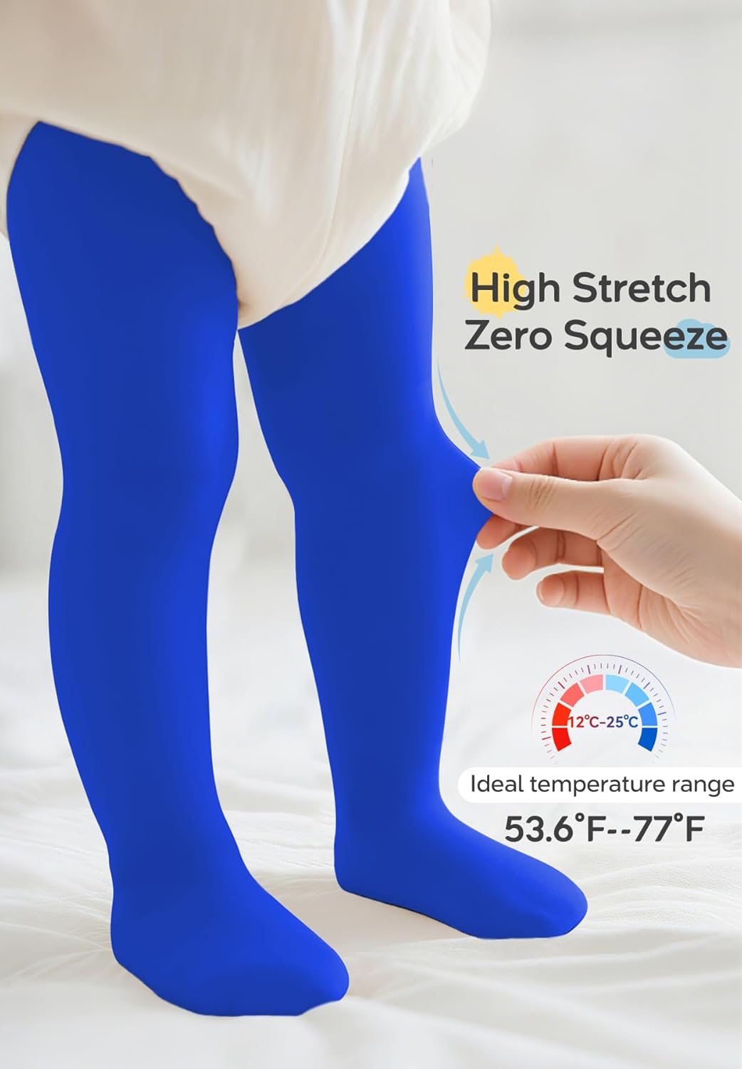 Ultra Soft Toddler Ballet Tights for Girls - Footed Dance Tights Colorful Baby Girls Leggings for Daily Party Halloween 1-6T