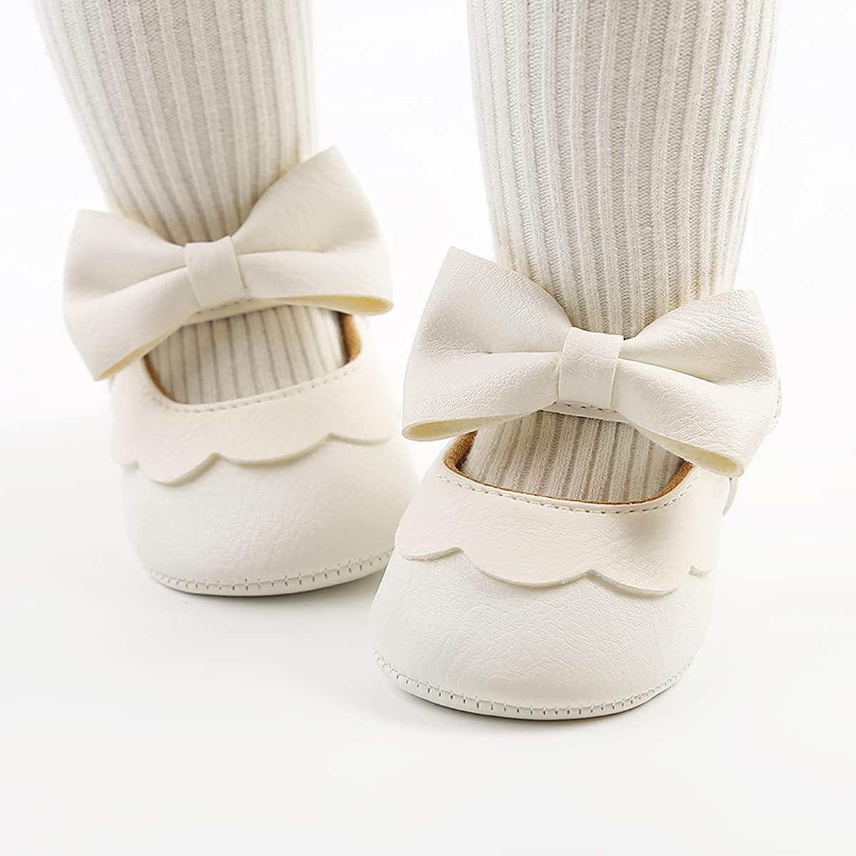 Baby Shoes Mary Jane Flats Non Slip Soft Sole Infant Toddler Sneakers First Walkers Party Christmas Dress Shoes