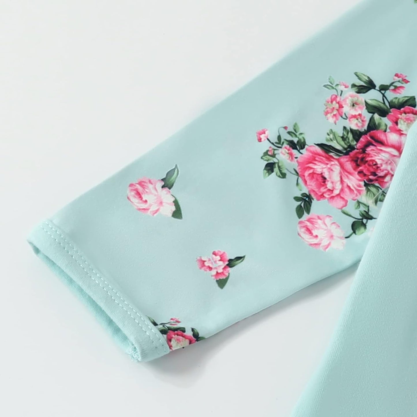 AMAWMW Newborn Baby Girl Little Sister Sleeper Gown Stripe Long Sleeve Nightgown Pajamas Gifts Stuff Essential Outfit