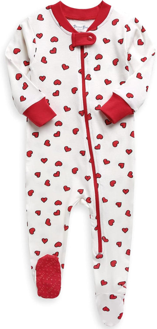 VAENAIT BABY Infant Toddler Boys Girls Footed Pajamas One-PIece Romper Sleep and Play 0M-2T