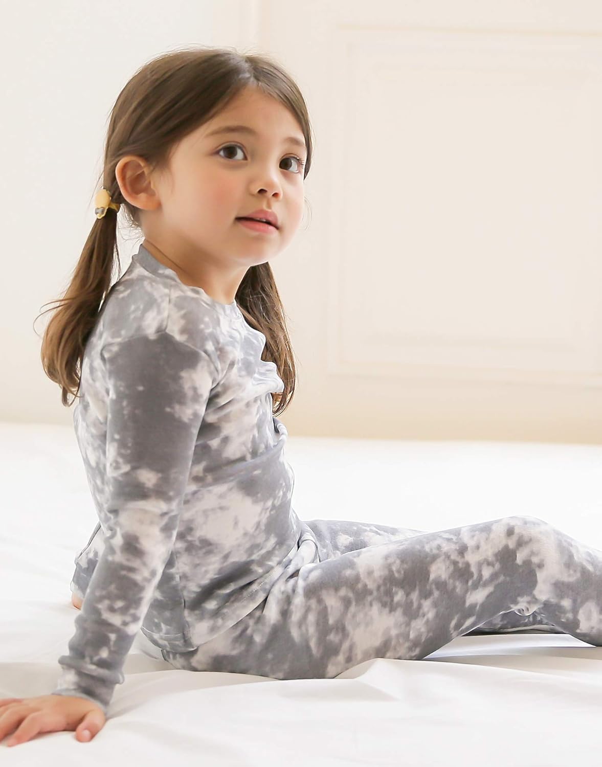 VAENAIT BABY 12M-12Y Toddler Kids Boys Girls 100% Cotton Marbling Tiedye Sung Fit Sleepwear Pajamas 2pcs Pjs Set