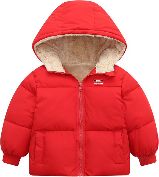 UNICOMIDEA Baby Winter Coat with Hooded Toddler Boys Girls Puffer Jackets for 12M-5T