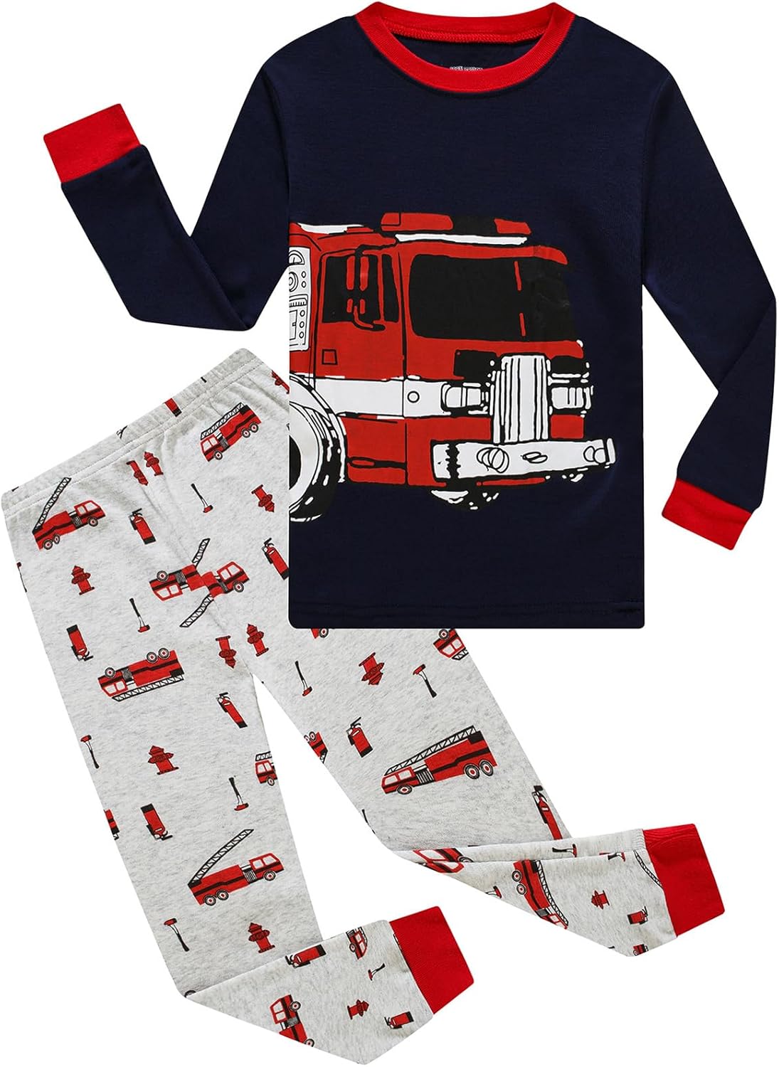 Boys Cotton Pajamas Long Sleeve Toddler Boys Pjs Kids Sleepwear Sets 18months-18years