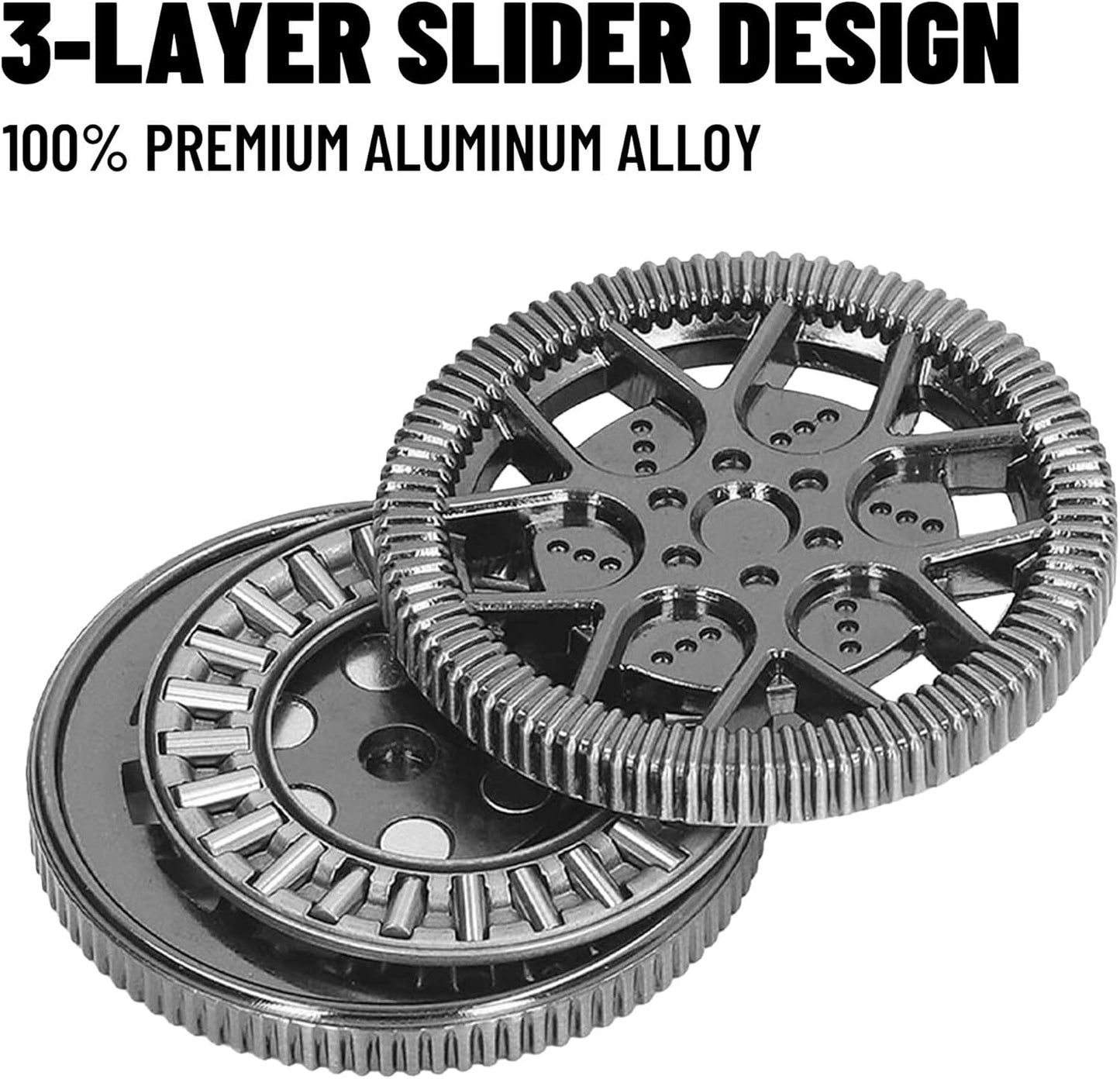 Metal Fidget Toys for Adults, Magnet Fidget Slider Haptic Coin EDC, ADHD Tool Anxiety and Stress Relief Toys, Birthday Gifts for Men (Shinming Black)…