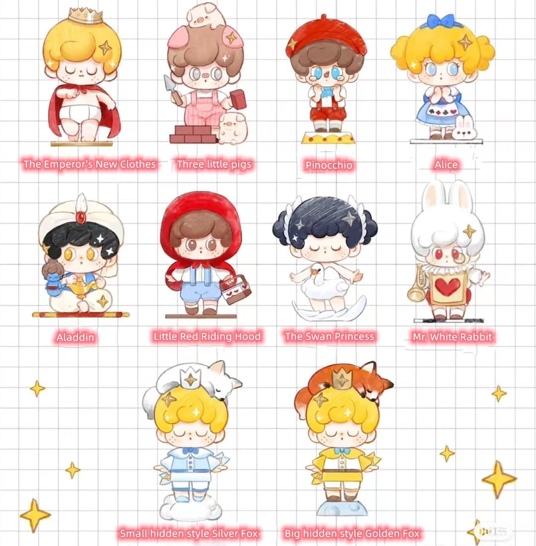 Bunby Doll Fairy Tales series Big Blind Box Figures 1PC Random Art Cute Collectibles Birthday Gift