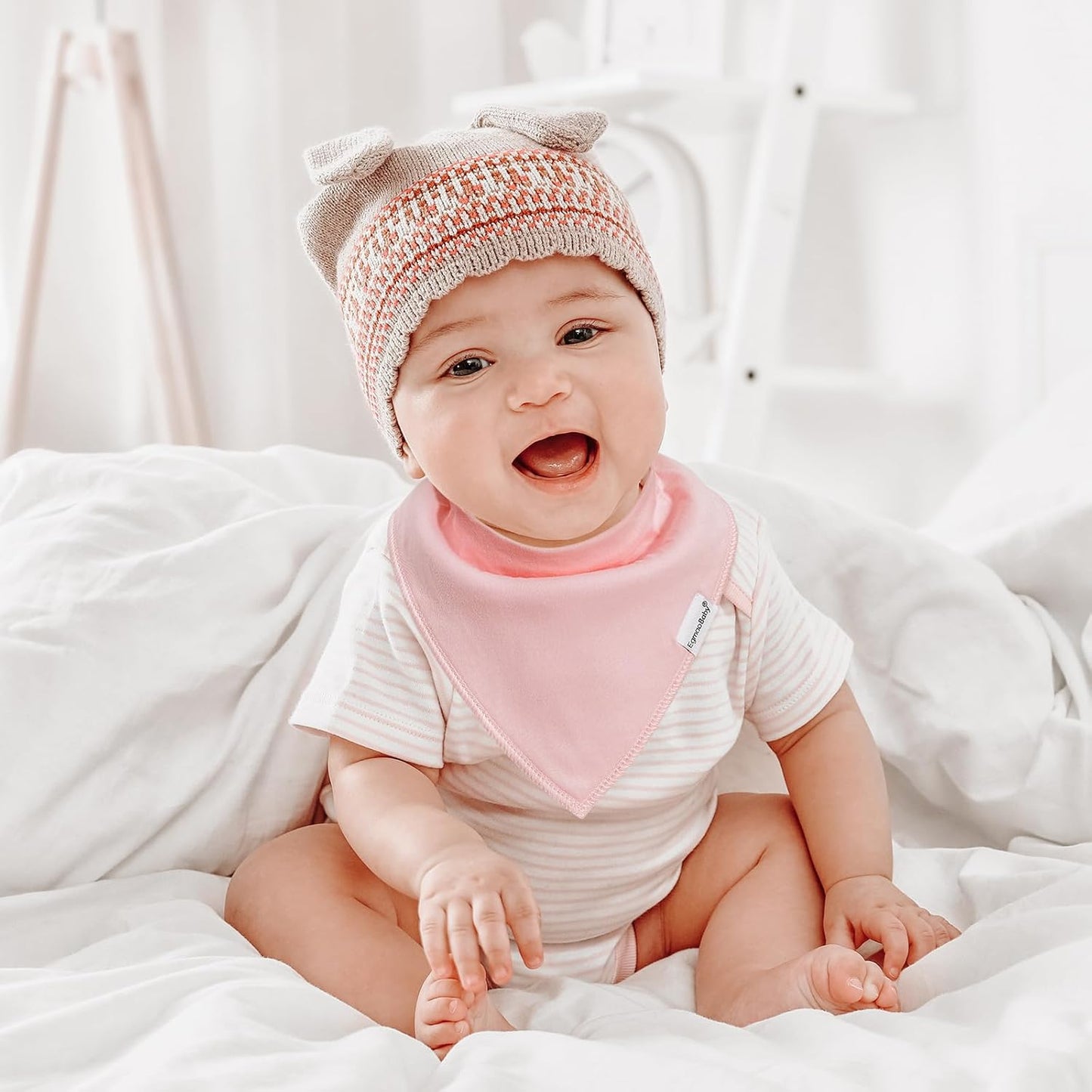 Baby Bandana Drool Bibs for Girls,Super Absorbent Triangle Baby Bibs for Drooling and Teething,100% Cotton Soft for Infant,Newborn 12Pack