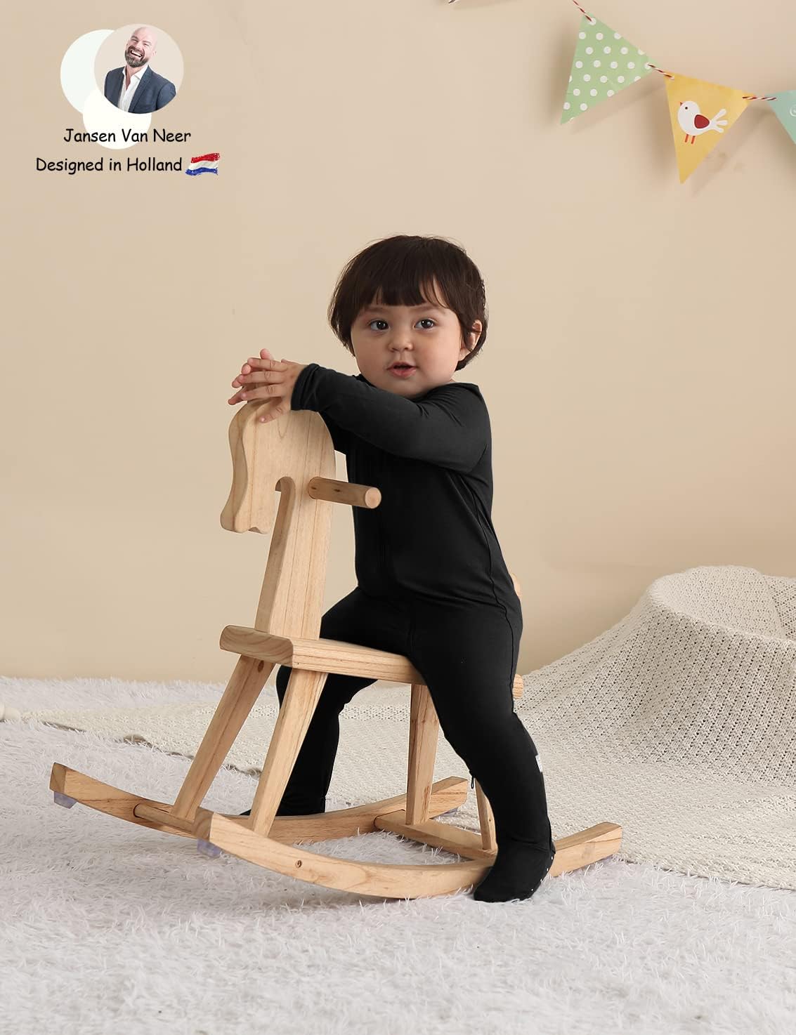 Jimonda Bamboo Baby Pajamas,Unisex Boys Girls One-Piece Footies,Long Sleeve Sleepers 2-Way Zip closure Romper