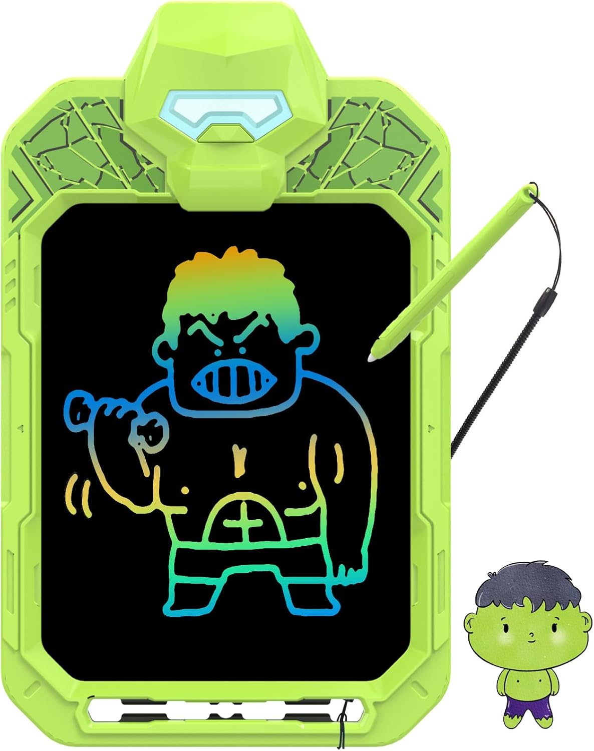 LCD Writing Tablet Doodle Board 10 Inch, Colorful Drawing Pad, Electronic Drawing Tablet, Drawing Pads,Travel Gifts for Kids Ages 3 4 5 6 7 8 Year Old Girls Boys (Powerful Warrior)