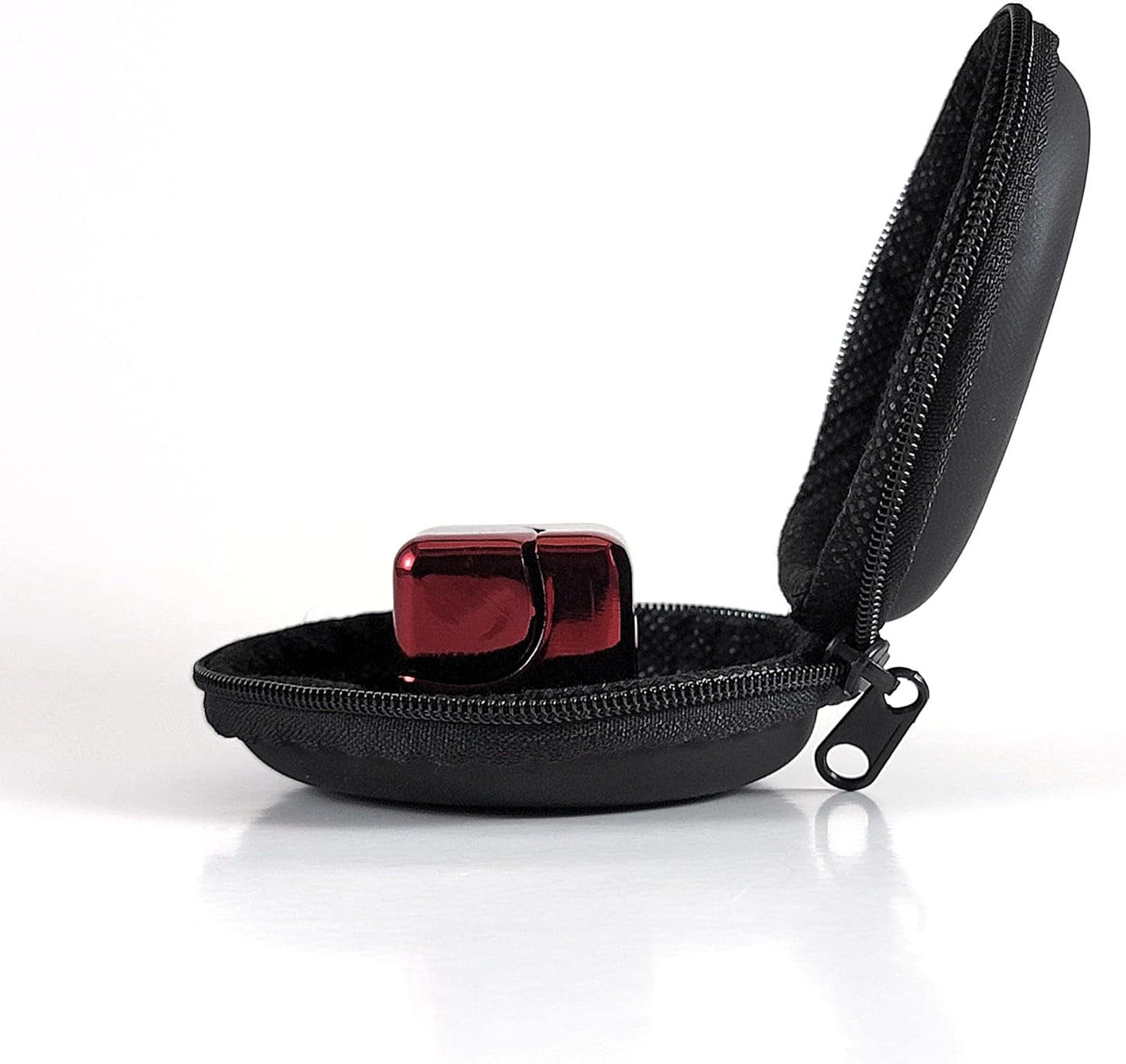 QUBI Cube Spinner 4-in-1 Spinning Toy– Helps with Anxiety, ADHD, Autism, Stress & Focus– Desktop EDC Fidgets Spinner Aluminum Alloy Build for Kids & Adults. Red.