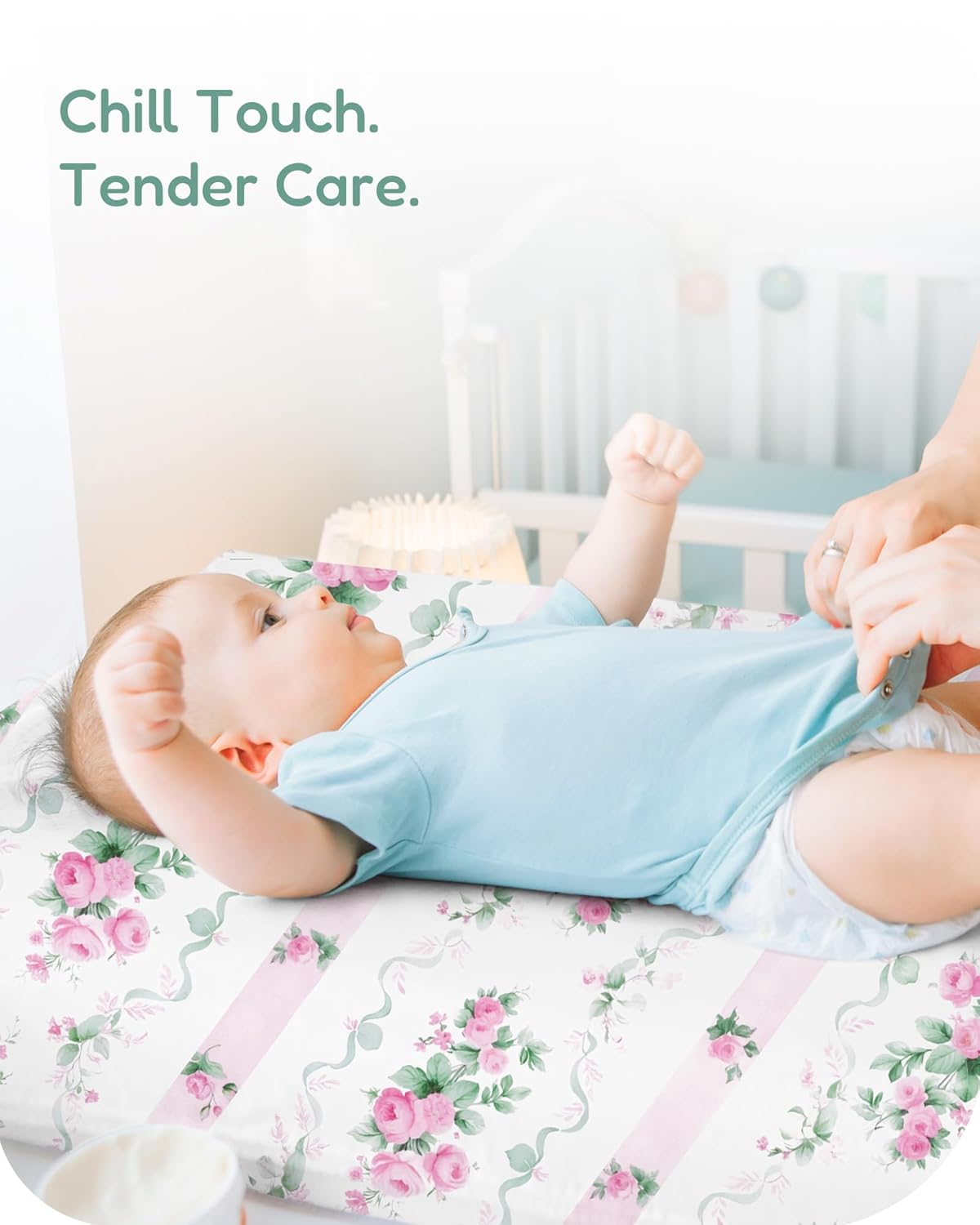 Extra Stretchy Changing Pad Cover, Ultra Soft Premium Jersey Knit Changing Pad Sheets, Unisex for Boys Girls, Fits All Standard Changing Tables/Dresser Tops - 2 Pack