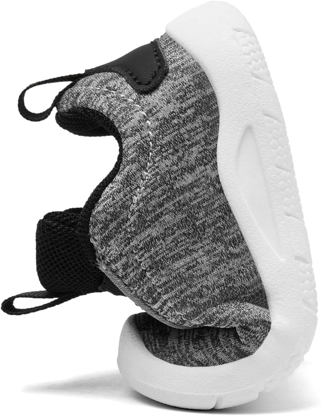 MORENDL Toddler Slip On Sneakers Baby Walking Shoes Non-Slip Breathable Unisex Pink Mesh Lace-Up Athletic Sneakers Infant Running Shoes