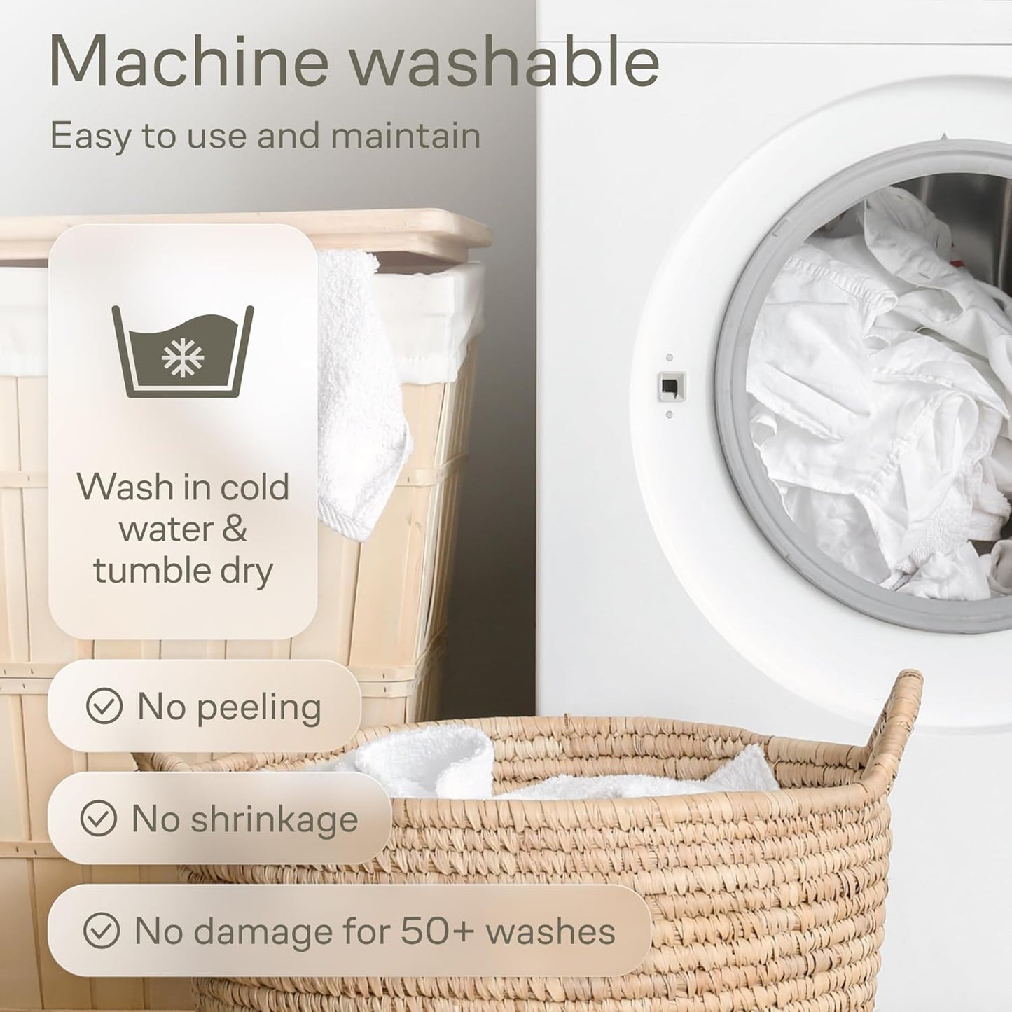 Niagara 1 Pack Viscose Made from Bamboo 100% Waterproof Crib Mattress Protector, Soft Breathable Crib Mattress Protector with Deep Pocket, Crib Mattress Pad for Toddler and Baby (52x28, Beige)