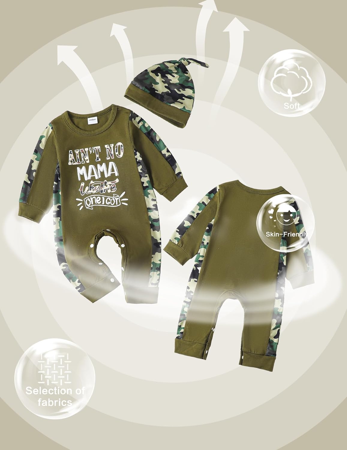 NZRVAWS Baby Boy Clothes Preemie Infant Boy Bear Outfits Jumpsuit Bodysuit Letter Print Romper