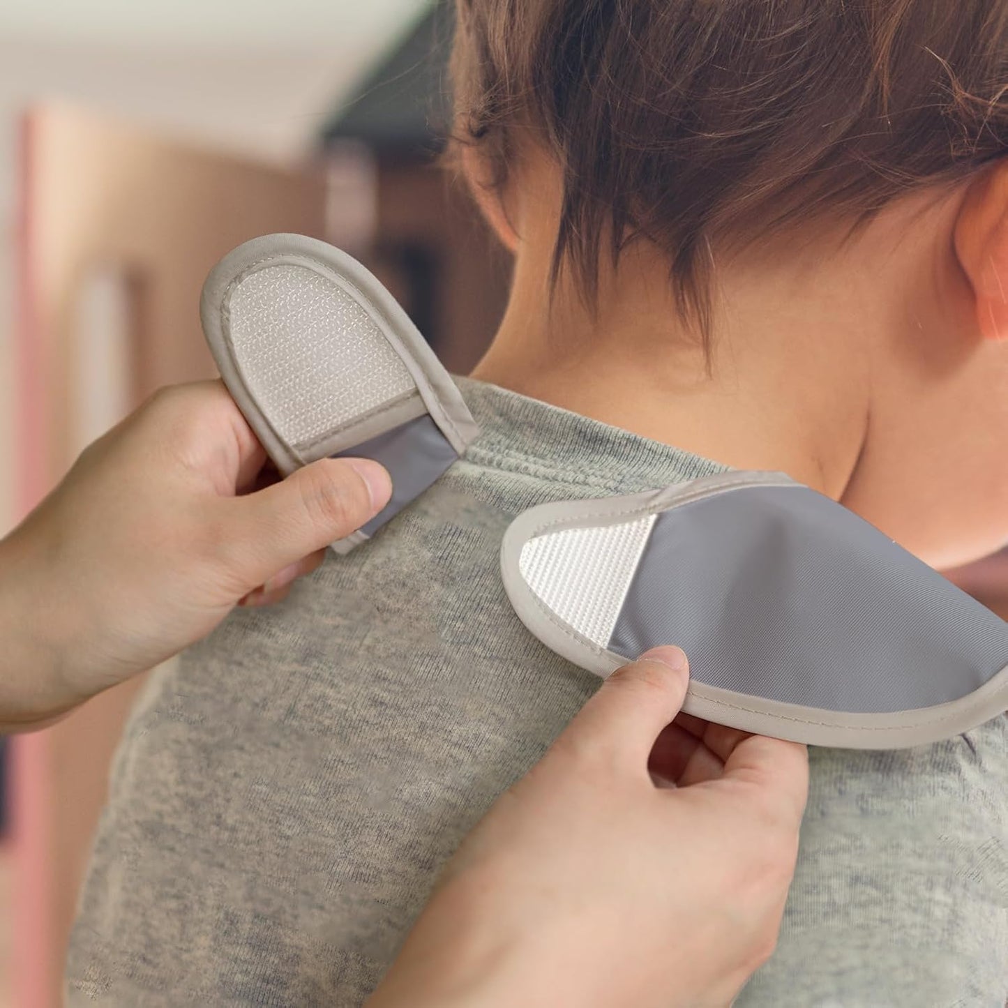 Mess Proof Baby Bib 3 Pack, Waterproof Led Weaning Baby Feeding Bibs with Food Catcher, Travel Feeding Bibs