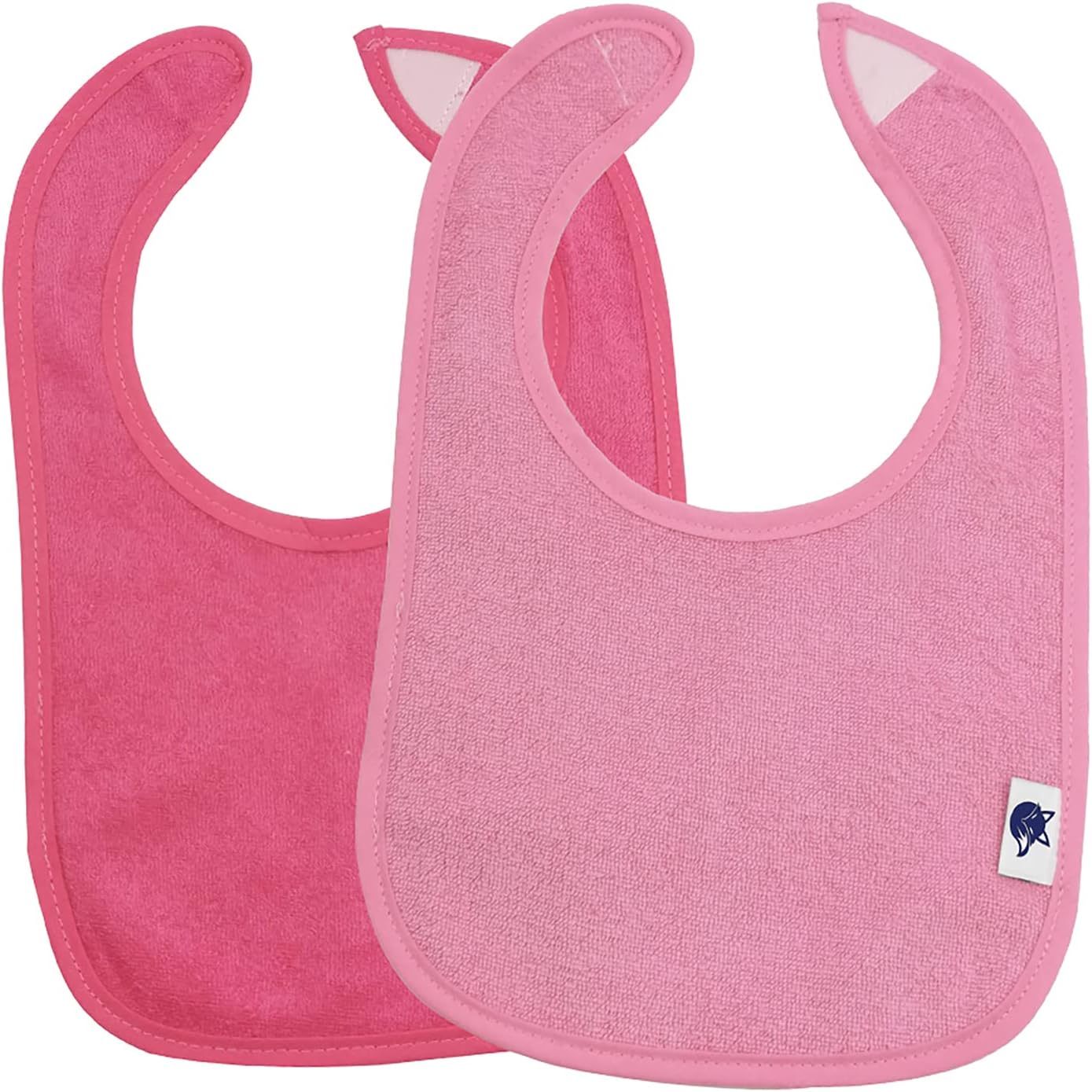SPINFOX Waterproof Baby Bibs for Girls, Boy, Unisex Drool Bib Cotton Solid Knit Infant Feeding Bibs