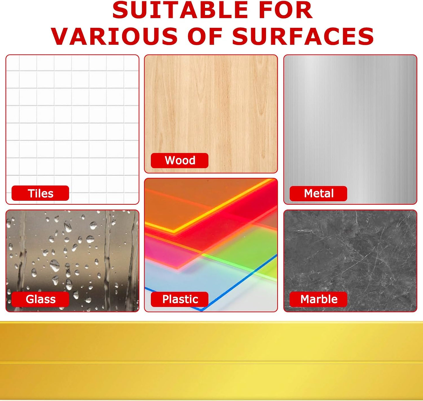 Flexible Wall Corner Protector Moulding Trim Peel and Stick Wall Corner Guards Edge Protector Self Adhesive Molding Trim Strip for Edge Ceiling (Gold, 1.6 in x 10 Ft)