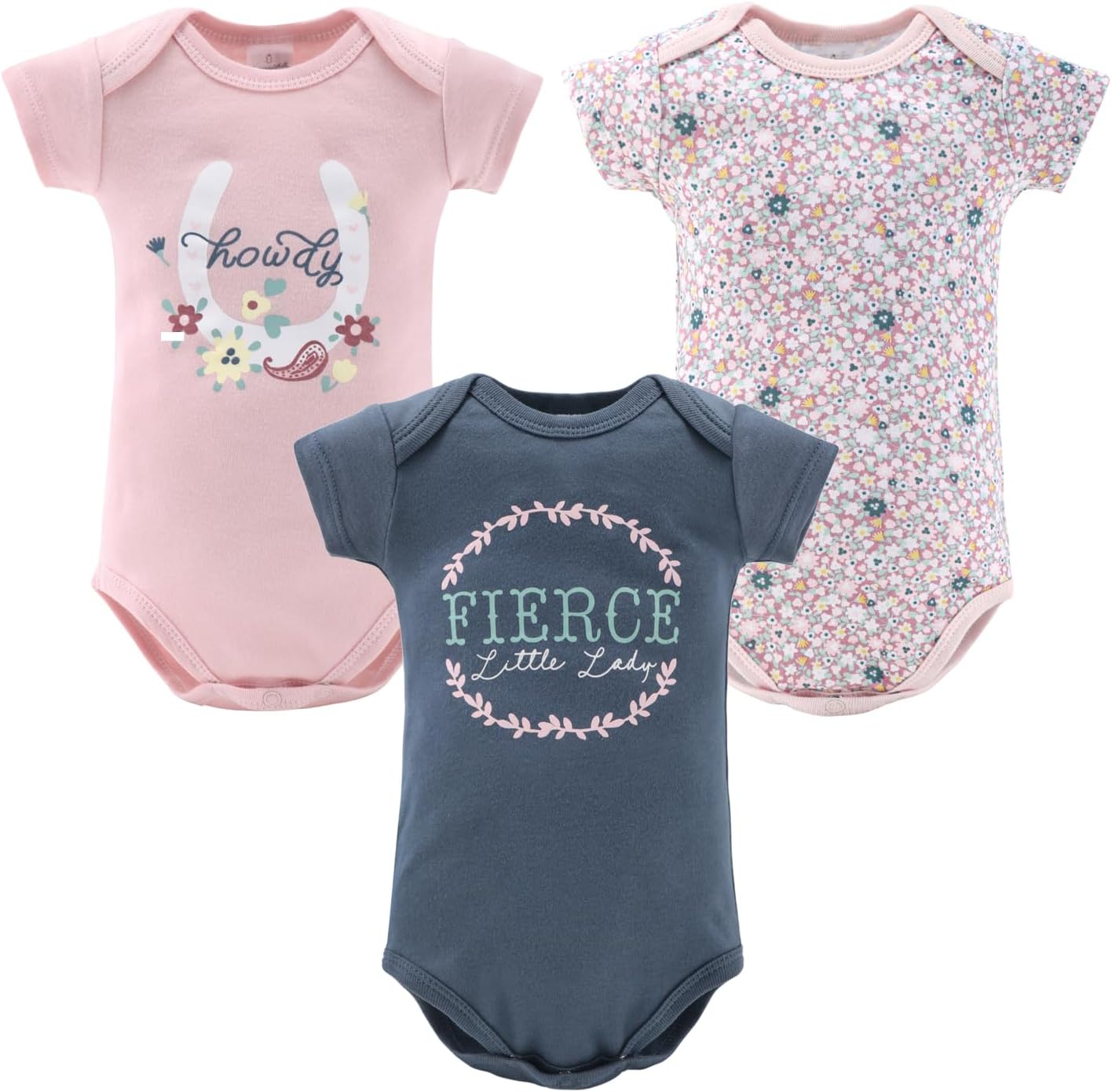 The Peanutshell Baby Layette Gift Set for Girls - 16 Piece New Born Girl Gift Set, Baby Clothes, 0-9 Months - Prairie Floral