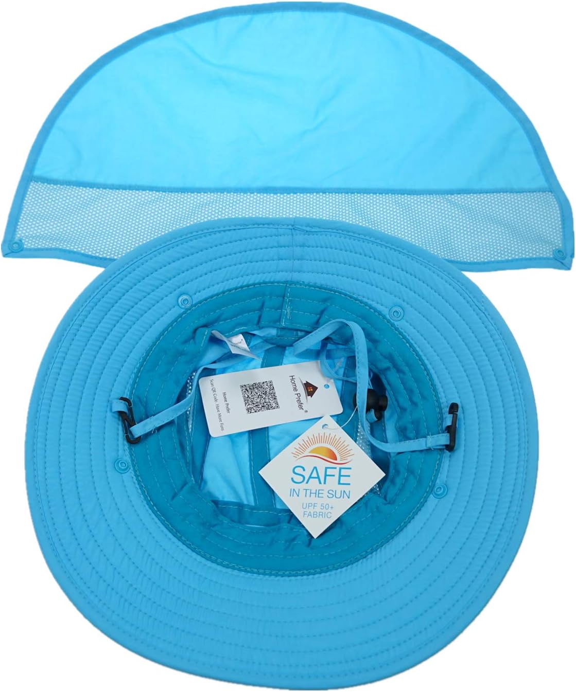 Home Prefer UPF 50+ Boys Sun Hat with Neck Flap Wide Brim Summer Beach Bucket Hat for Boys Girls Toddler Kids Safari Hat