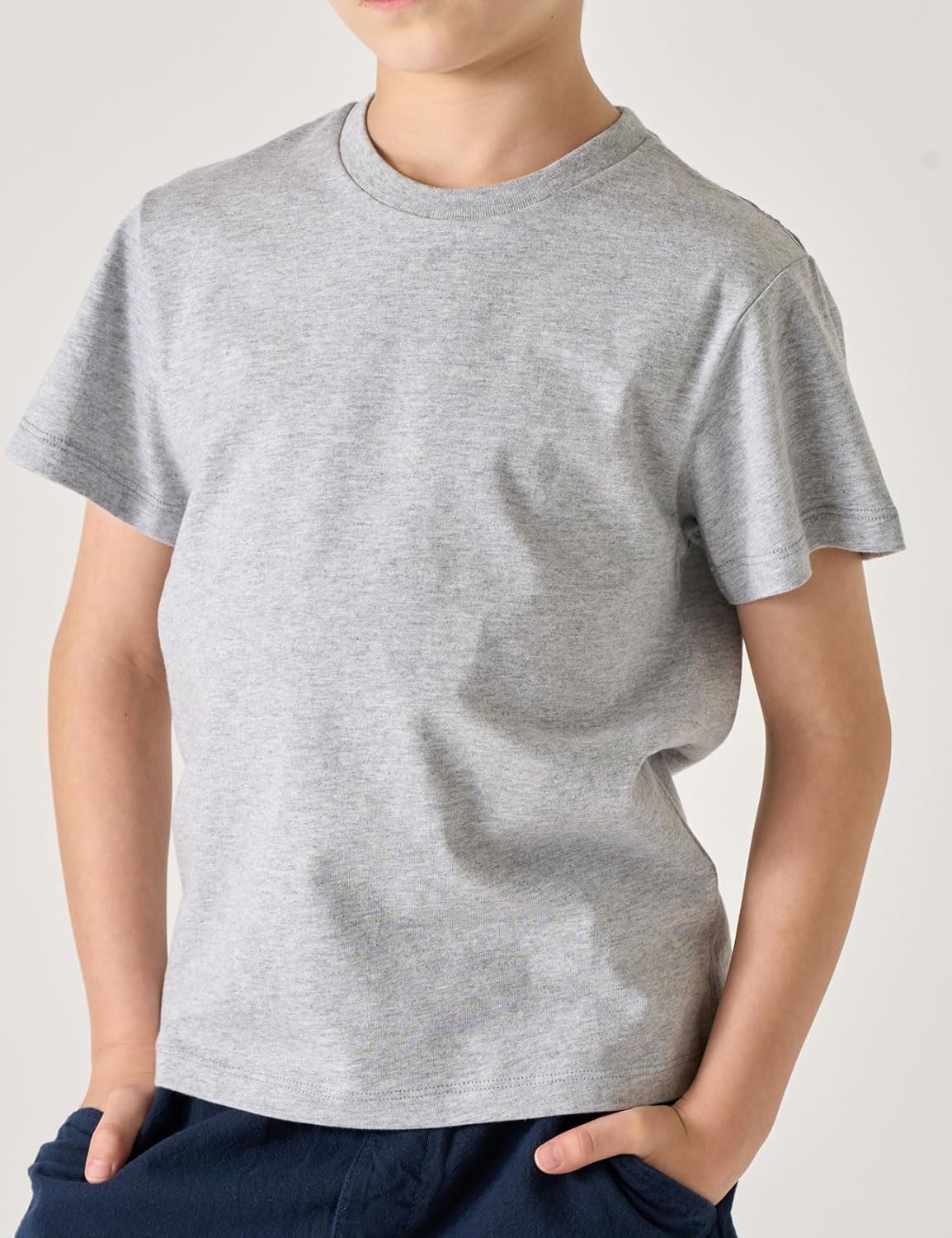 LAPASA Kids T-Shirts Short Sleeve (4 Pack) 100% Cotton Plain Top Tees Boy & Girl Unisex Toddler Children Tie Dye Summer K01