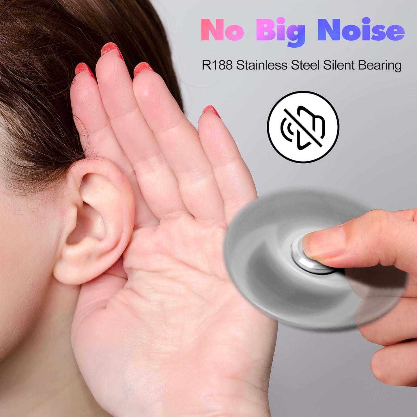 Fidget Spinners Toy, 3-8 Min Spins Time Stainless Steel Bearing Metal Fidget Spinner, EDC ADHD Stress Anxiety Relieves Fidgets Finger Toys, Novelty Toy for Kids and Adults