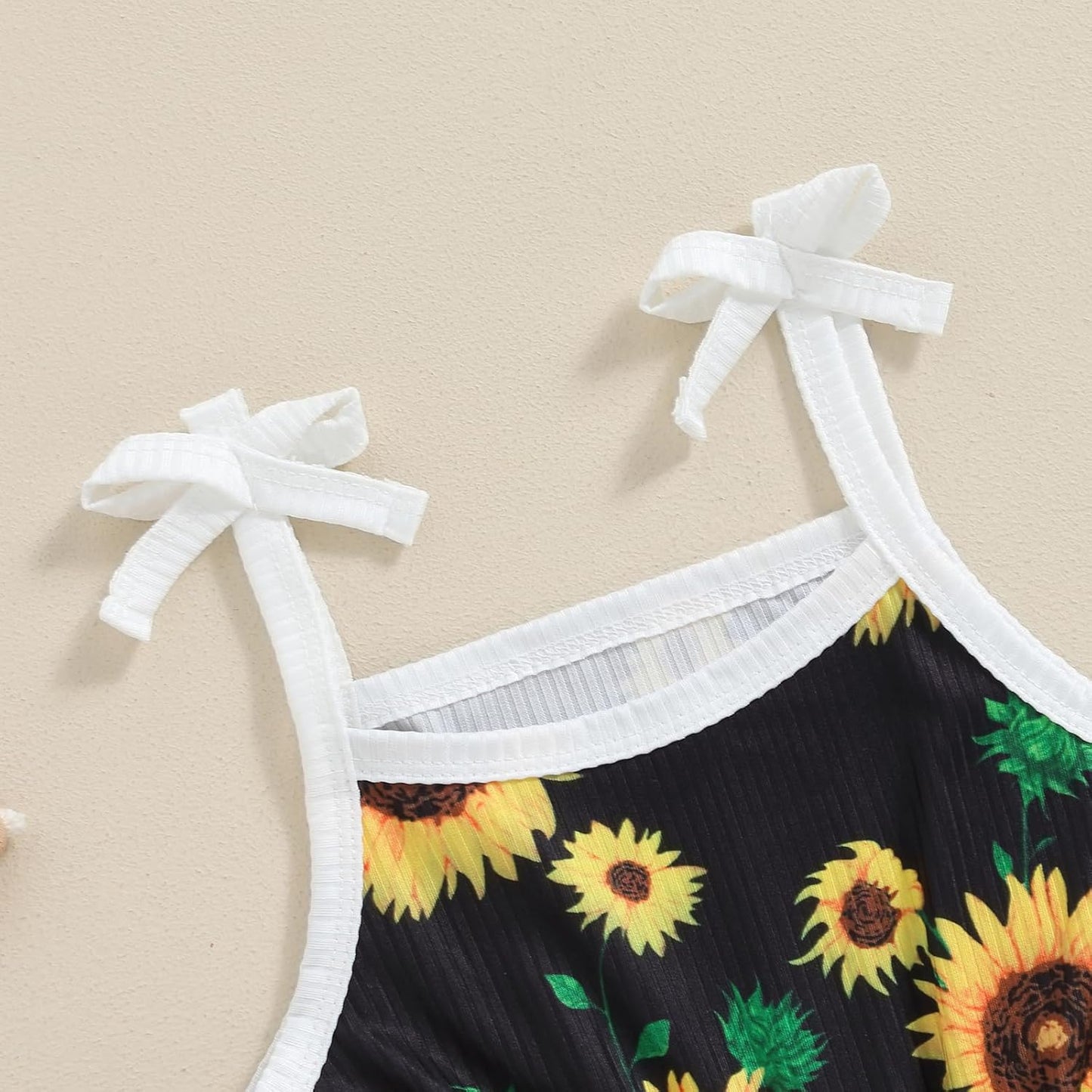 WZTYYDS Toddler Baby Girl Summer Clothes Floral Romper Tie-Up Strap Halter Jumpsuit Infant Summer Sling Playsuit 6M-3T