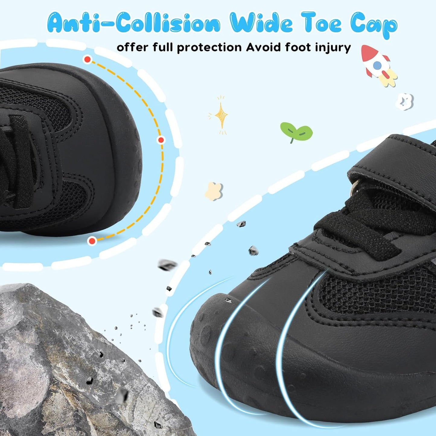 Scurtain Baby Shoes Boy Girl First Walking Shoe Infant Crib Breathable Sneakers Lightweight Barefoot Shoes for Babies