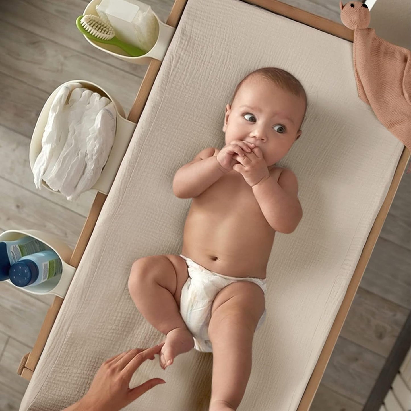 lulumoon Baby Changing Pad Cover: Muslin Diaper Changing Table Pad Cover - Changing Pad Sheets for Girls Boys