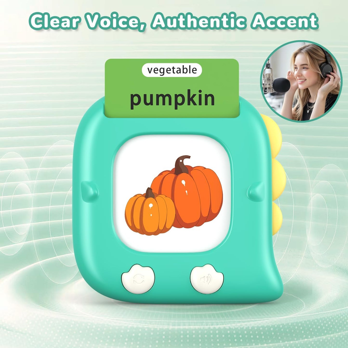 Kidzdo Talking Flashcards for Toddlers, 520 English Sight Words Educational Toy, Pocket Speech Therapy Toys, Autism Sensory Toys for Kids 1-6, Birthday Xmas Gifts for Boys