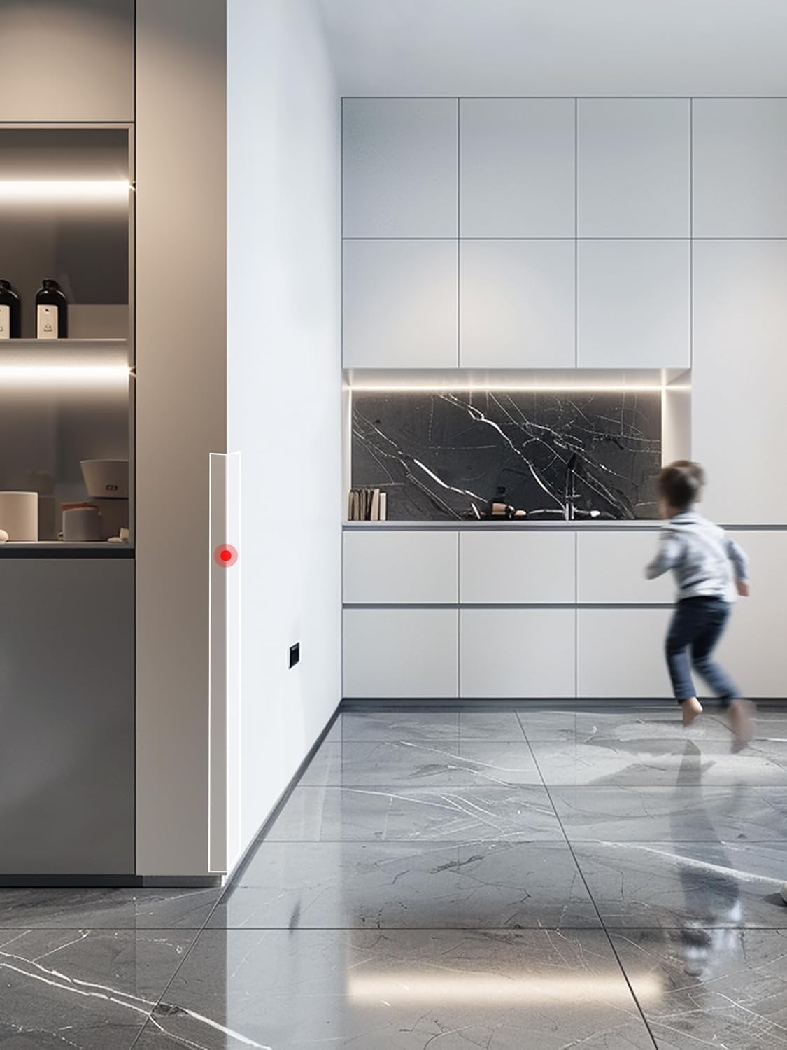 MONOID Wall Corner Protector, 2 PCS Furniture Edge Protection, PC Anti-Bump Guards Avoid Scratching Corner Trim for Door Frame, Table, Countertop, Stair, Self-Adhesive, Clear, 1.97IN×47.24IN/5CM×120CM