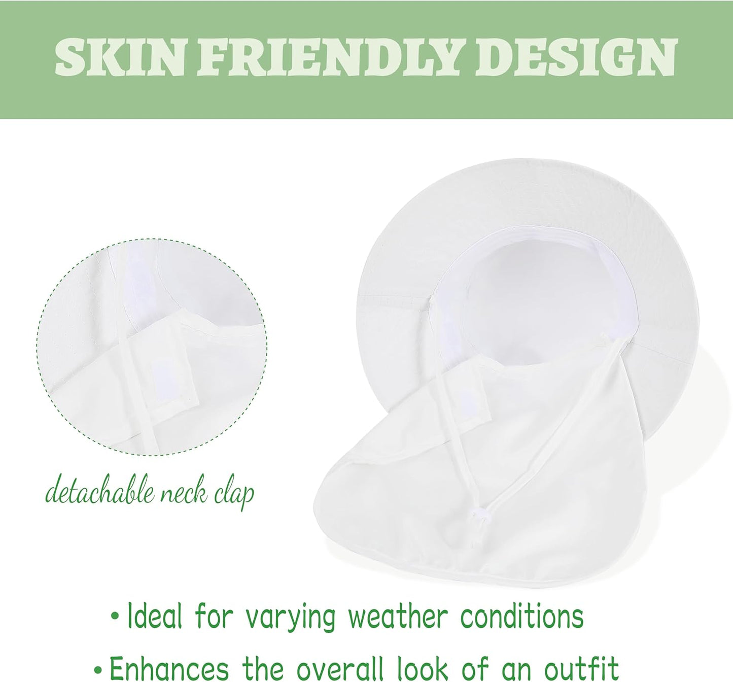 Baby Sun Hat Toddler Bucket Hats with Removable Neck Flap for Boys Girls Kids with Wide Brim Summer Beach UPF 50+