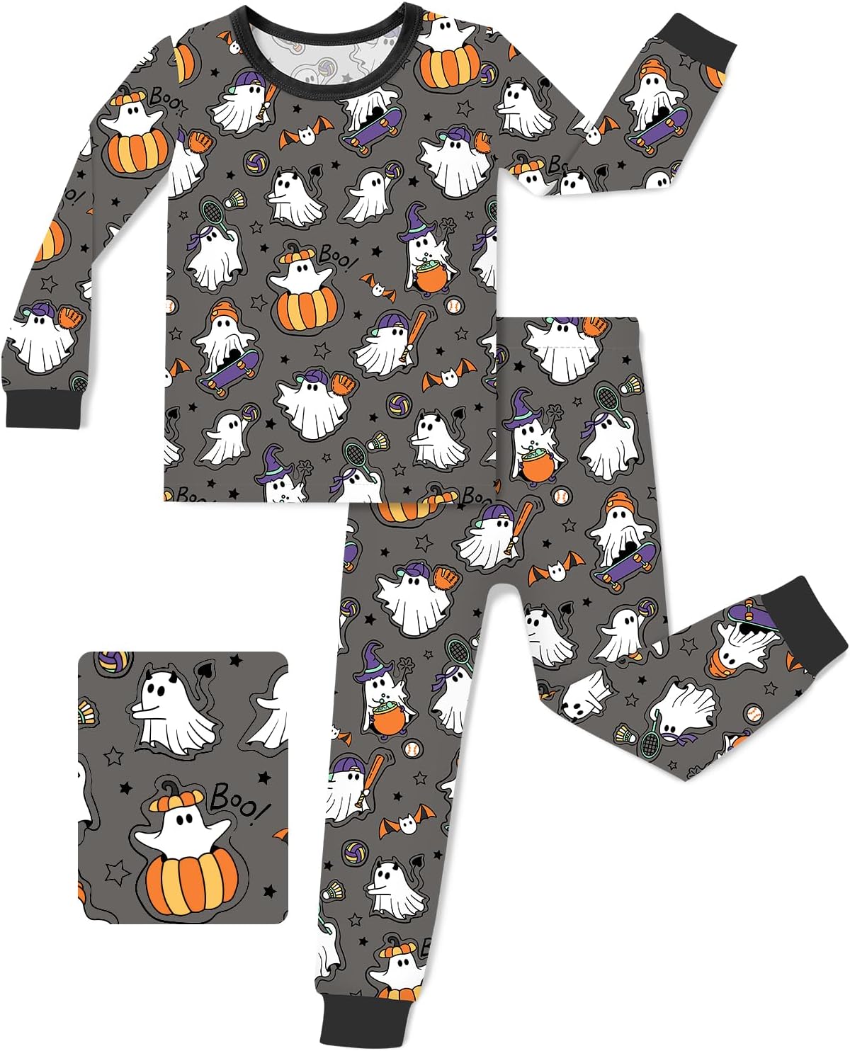 Bamboo Viscose Toddler Pajamas Boys Girls Baby 12M-8Y Pjs Sets Kids 2pcs Snug fit Long-Sleeve Sleepwear