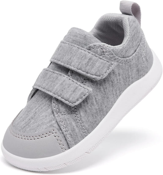 MORENDL Wide Toe Box Shoes Toddler Barefoot Shoes Baby Walking Shoe Boy Girl Non-Slip Zero Drop Minimalist Sneakers Comfort Tennis Outdoor Activities