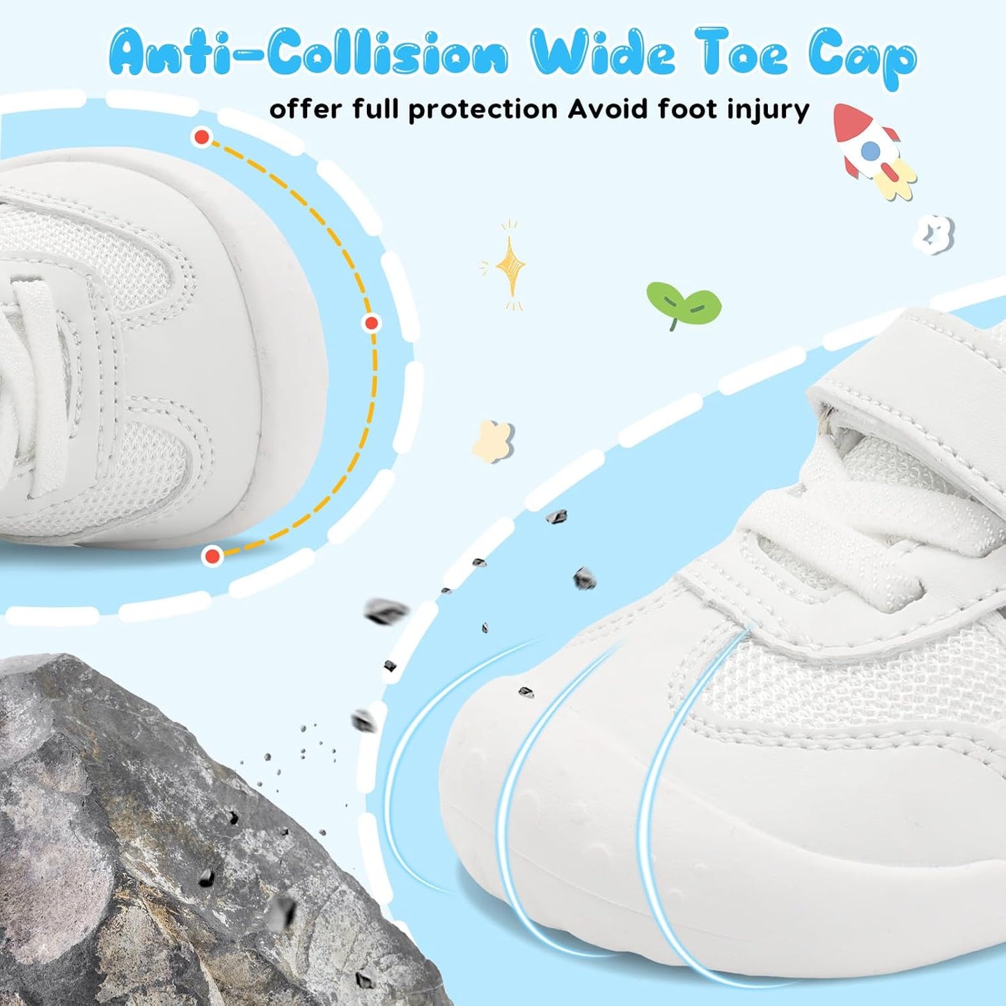 Scurtain Baby Shoes Boy Girl First Walking Shoe Infant Crib Breathable Sneakers Lightweight Barefoot Shoes for Babies