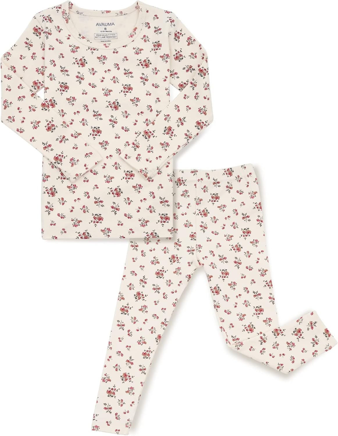 AVAUMA Baby Boys Girls Pajama Set 6M-7T Kids Cute Toddler Snug fit Pattern Design Pjs Cotton Sleepwear