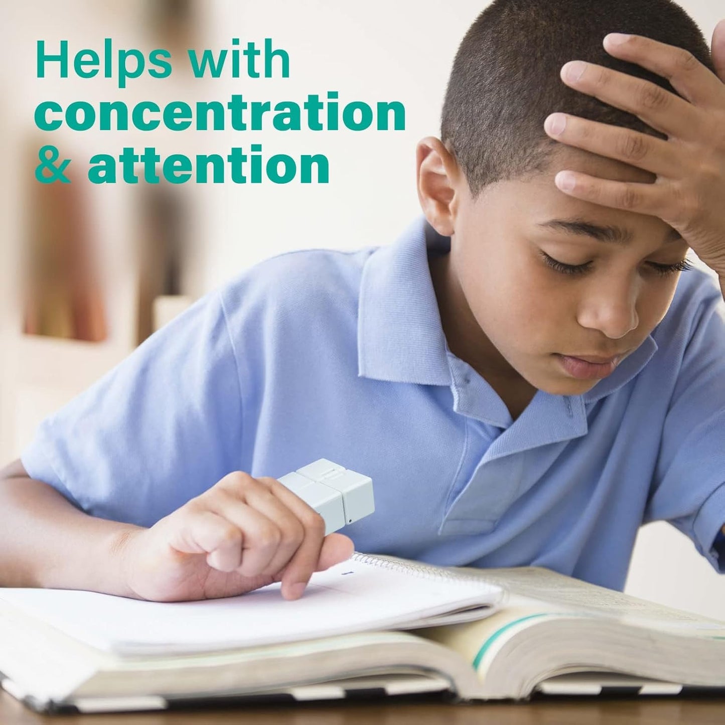 WUQID Infinitycube Fidget Toy Stress Relieving Fidgeting Game for Kids and Adults,Cute Pocket-sized Unique Gadget for Anxiety Relief and Kill Time (White)