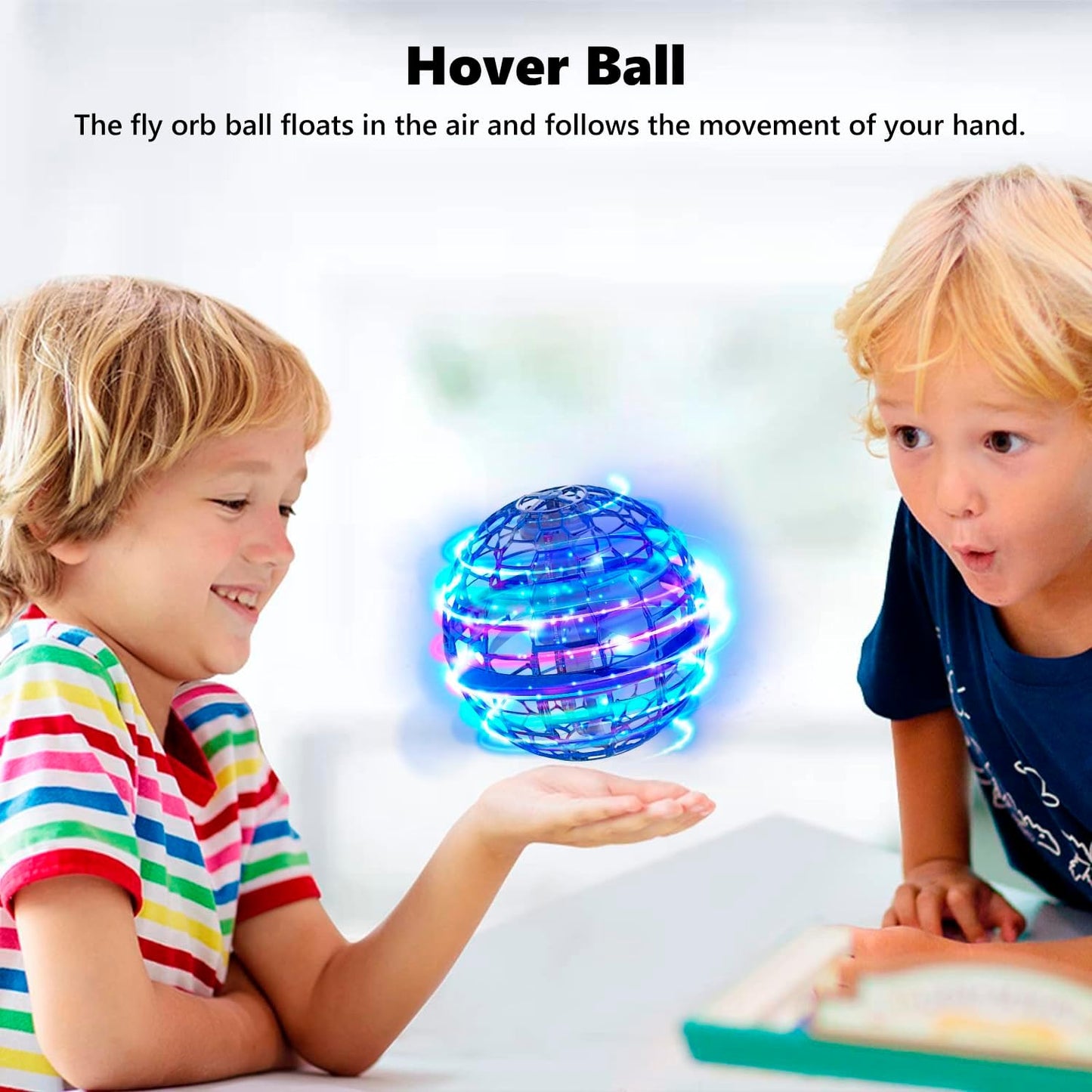 Flying Orb Ball 2024 Toys Soaring Hover Boomerang Galactic Fidget Cool Magic Hand Controlled Mini Drone Cosmic Globe Spinner Safe for 6 7 8 9 10+ Year Old Kids Outdoor Toys