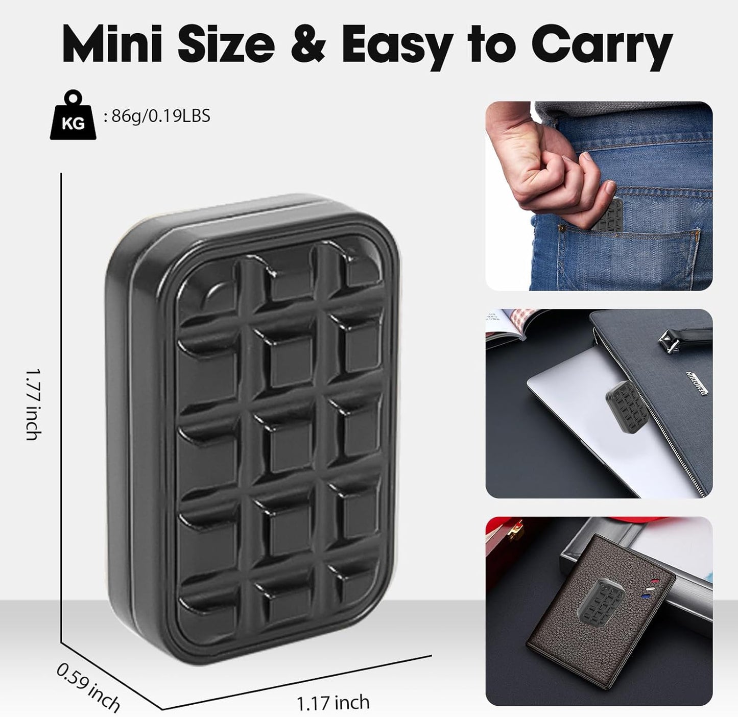 Fidget Slider for Adults - Brick Slider Metal Fidget Toys, Anxiety/ADHD/Annoy Relieving EDC Metal Fidget, Stress Reducing Toy - Gift for Adults & Teen (Black)