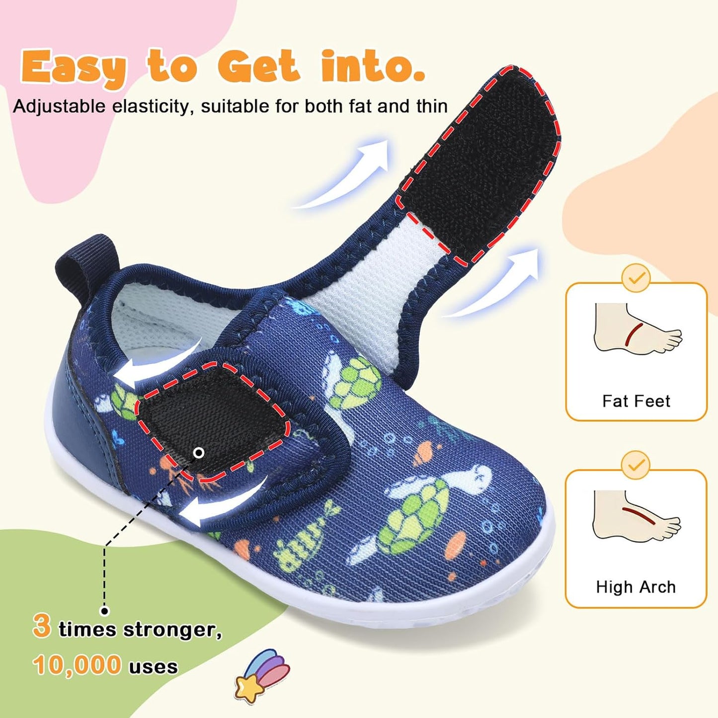 FEETCITY Baby Walking Shoes Barefoot Baby Shoes Infant Sneakers Newborn Crib Shoe Lightweight Flexible Slip On Shoe
