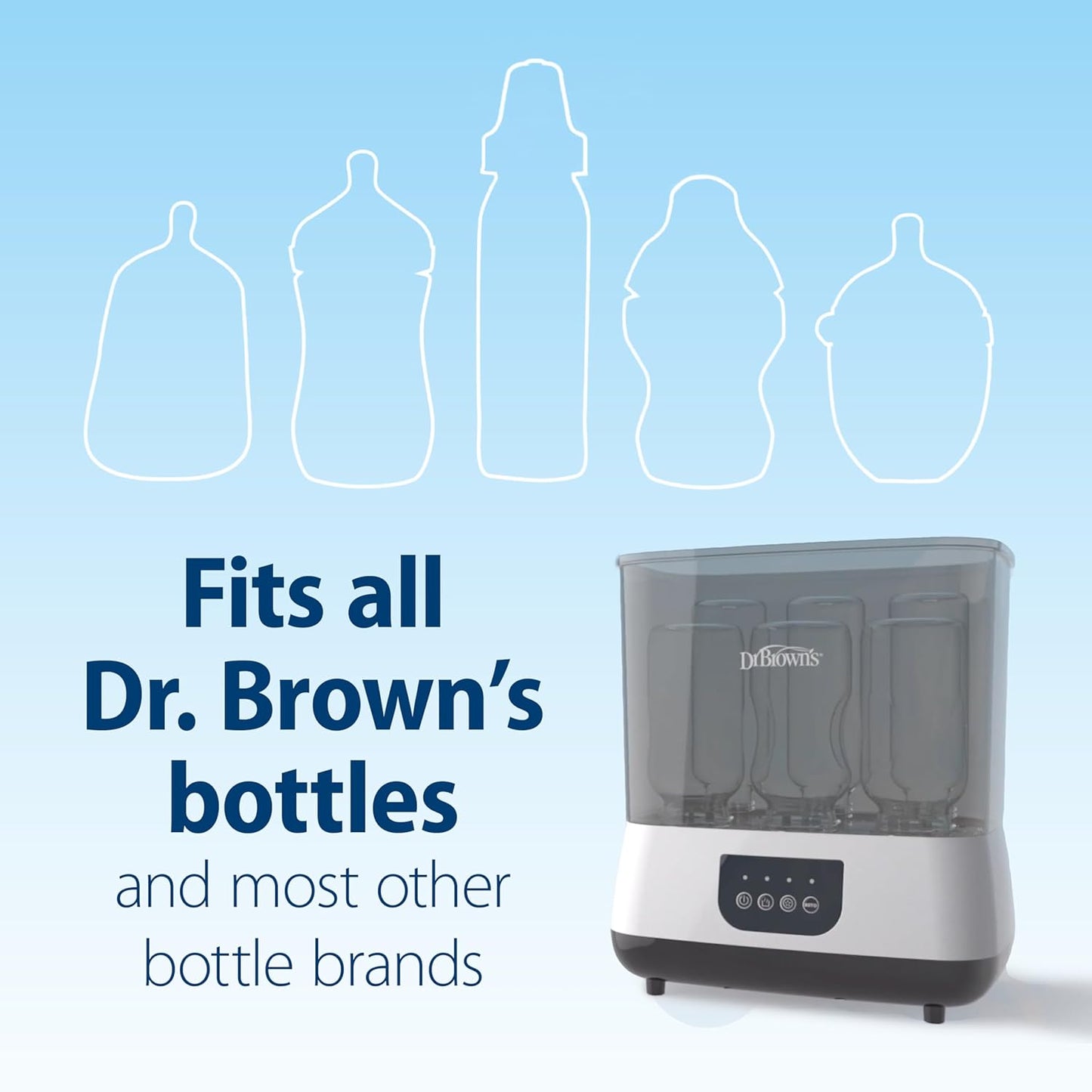 Dr. Brown's All-in-One Sterilizer and Dryer for Baby Bottles, Parts & Other Newborn Essentials